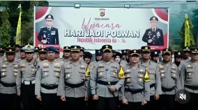 Upacara Peringatan HUT Polwan ke-76 di Polres Sukabumi, AKBP Samian: “Tugas Polisi Wanita itu Berat”