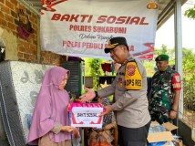 4 Hari Pasca Longsor di Nagrak Sukabumi, Warga Korban Longsor Mendapat Bantuan dari Polres Sukabumi