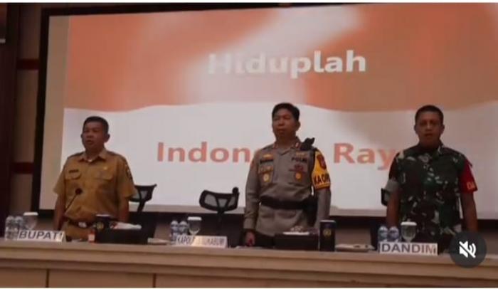 Jelang Pilkada Serentak 2024, Polres Sukabumi Gelar Rapat Koordinasi Lintas Sektoral Operasi Mantap Braja